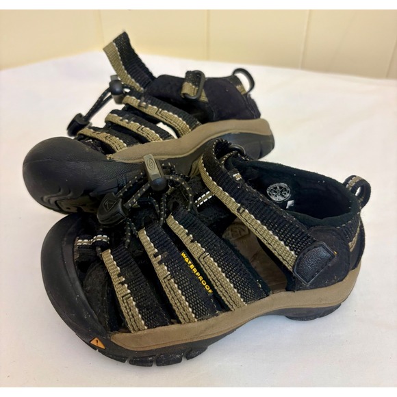 Keen Other - Keen Newport H2 Kids Sandals Black Olive Green Waterproof Shoes Size 8 Toddler